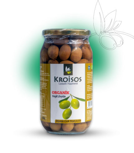 Organik Yeşil Zeytin (600gr)